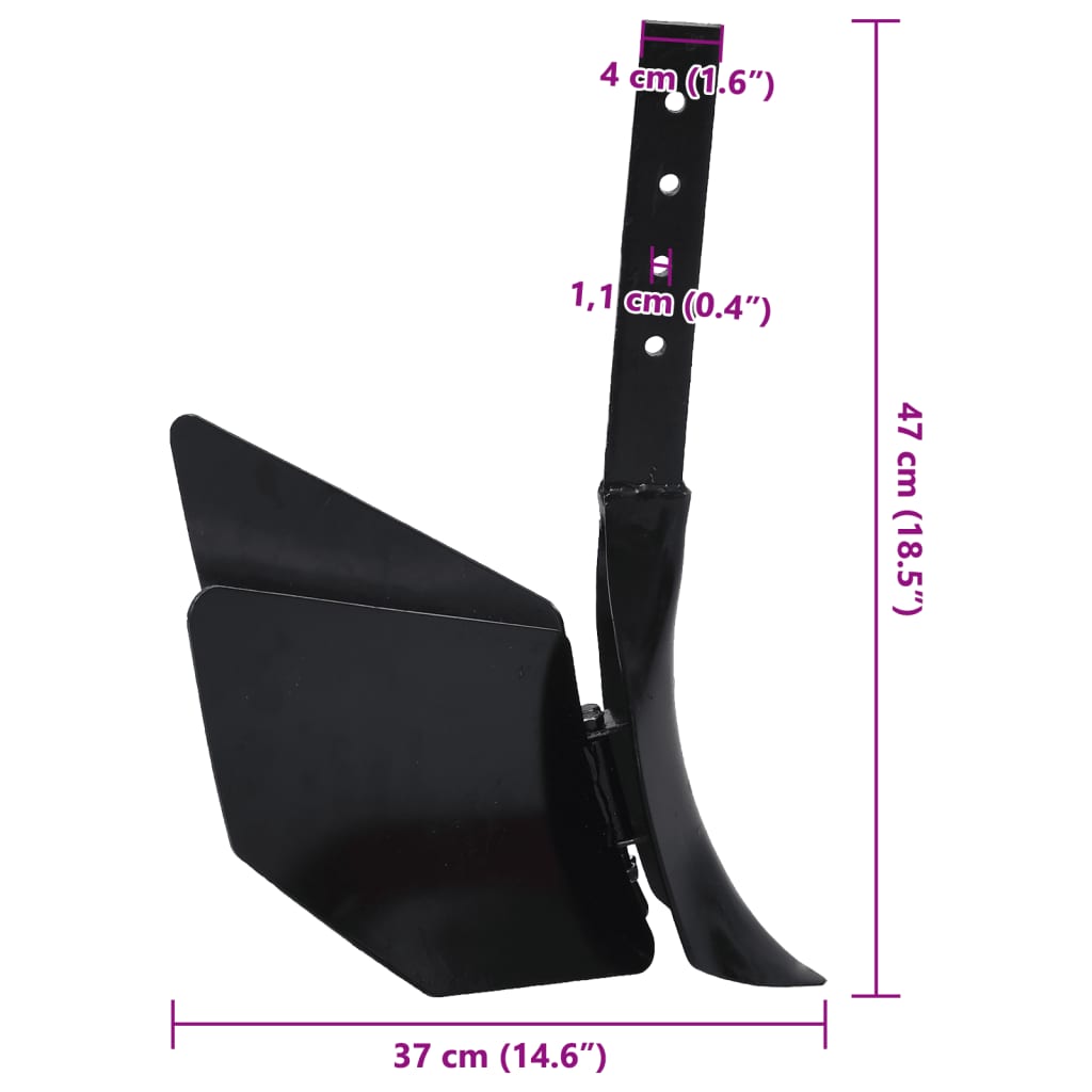 Accessorio per Aratro a Timone Nero in Metallo | homemem39