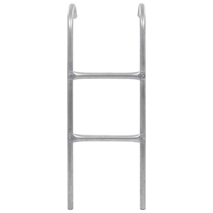 Scaletta per Trampolino Elastico 2 Gradini in Acciaio Argento 102,6 cm | homemem39