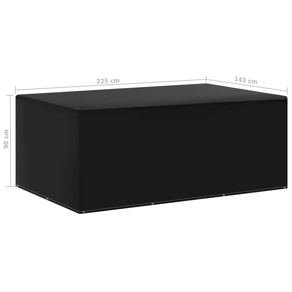 Copertura per Mobili da Giardino con 7 Occhielli 143x225x90 cm | homemem39