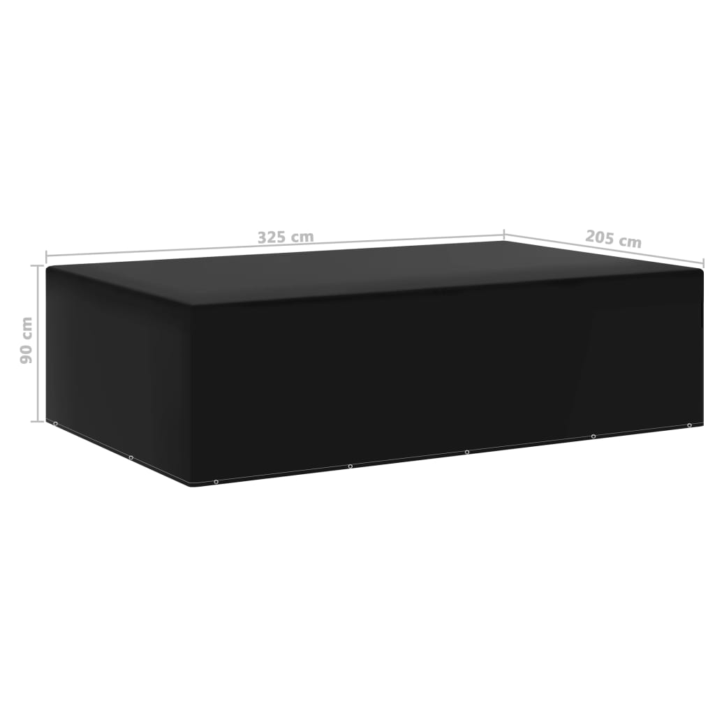 Copertura per Mobili da Giardino con 12 Occhielli 205x325x90 cm | homemem39