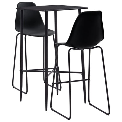 Set da Bar 3 pz in Plastica Nero - homemem39