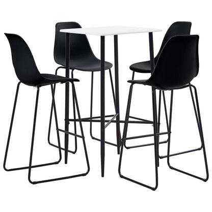 Set da Bar 5 pz in Plastica Nero - homemem39