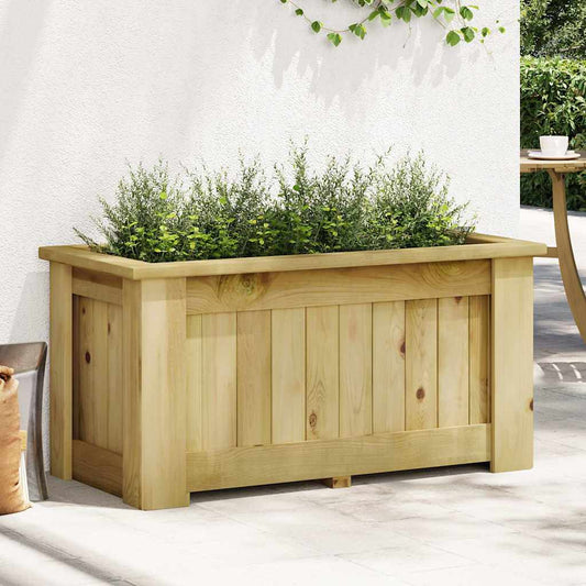 Fioriera Rialzata 100x50x50 cm in Legno di Pino Impregnato
