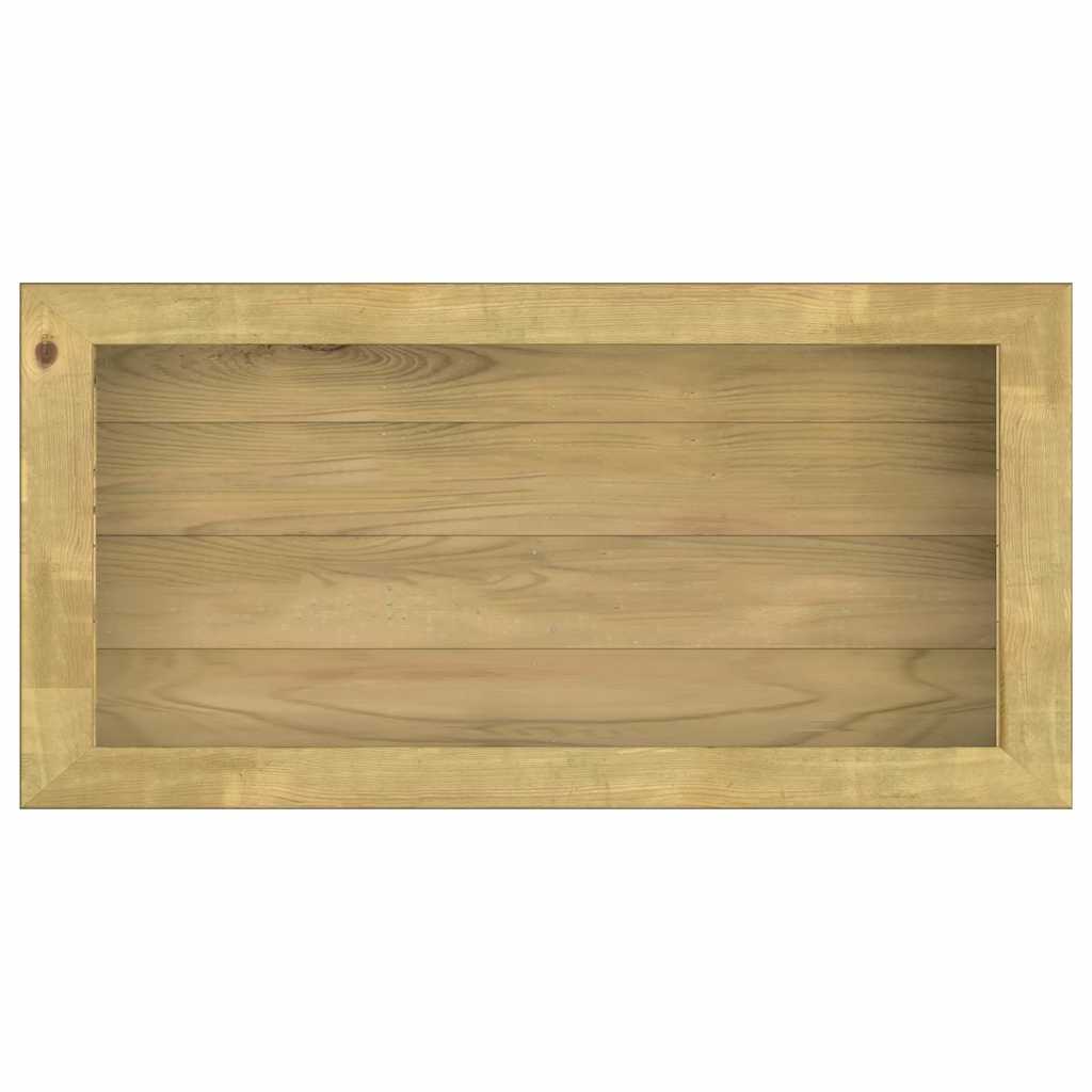 Fioriera Rialzata 100x50x50 cm in Legno di Pino Impregnato - homemem39