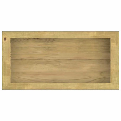Fioriera Rialzata 100x50x50 cm in Legno di Pino Impregnato - homemem39
