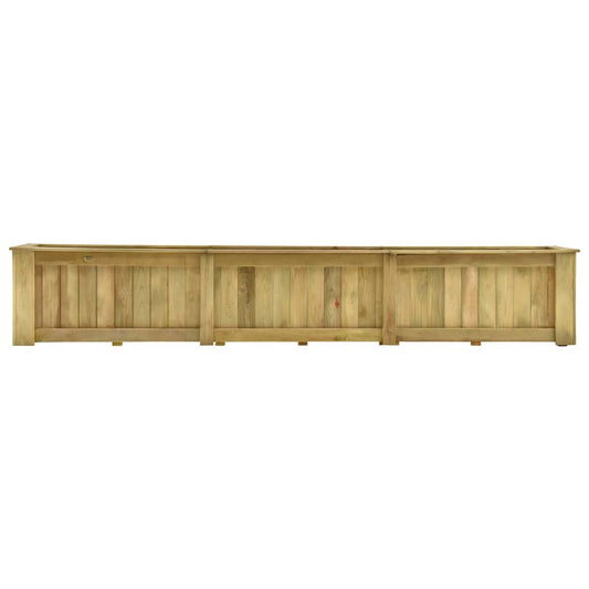 Fioriera Rialzata 291x50x50 cm in Legno di Pino Impregnato - homemem39