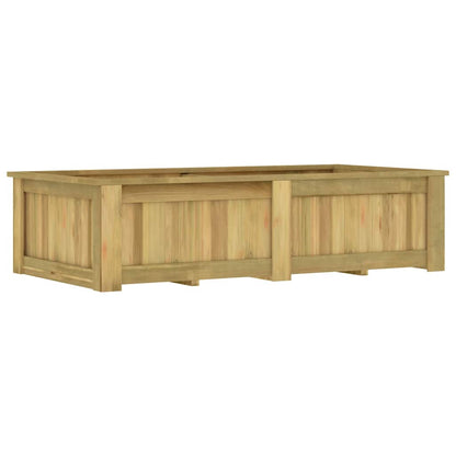 Fioriera Rialzata 196x100x50 cm in Legno di Pino Impregnato