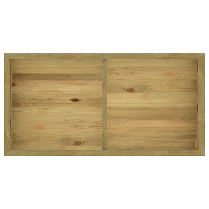 Fioriera Rialzata 196x100x50 cm in Legno di Pino Impregnato