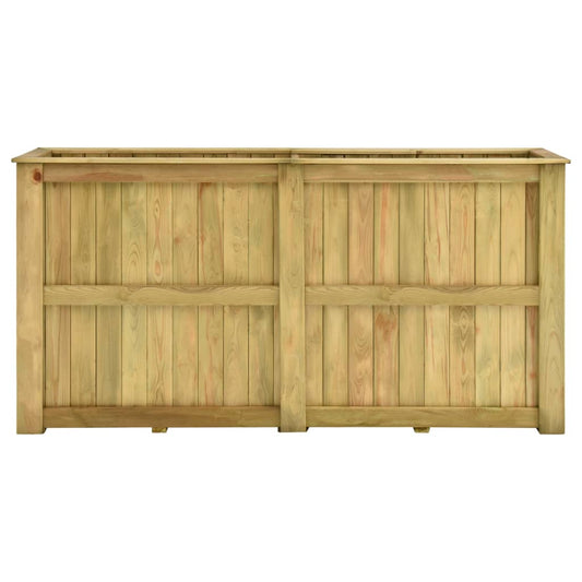 Fioriera Rialzata 196x50x100 cm in Legno di Pino Impregnato - homemem39