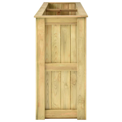 Fioriera Rialzata 196x50x100 cm in Legno di Pino Impregnato - homemem39