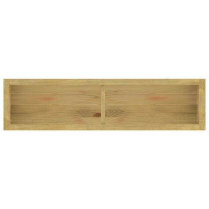 Fioriera Rialzata 196x50x100 cm in Legno di Pino Impregnato - homemem39