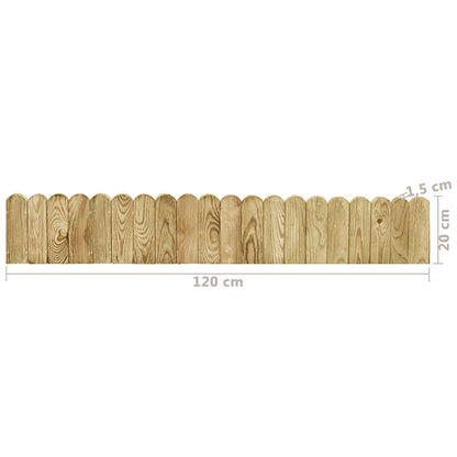 Rotolo di Bordura Verde 120 cm in Legno di Pino impregnato | homemem39