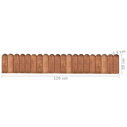 Rotolo di Bordura Marrone 120cm in Legno di Pino impregnato | homemem39