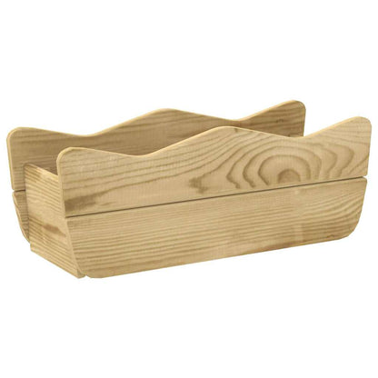 Letto Rialzato da Giardino 50x18x18 cm Legno di Pino Impregnato - homemem39