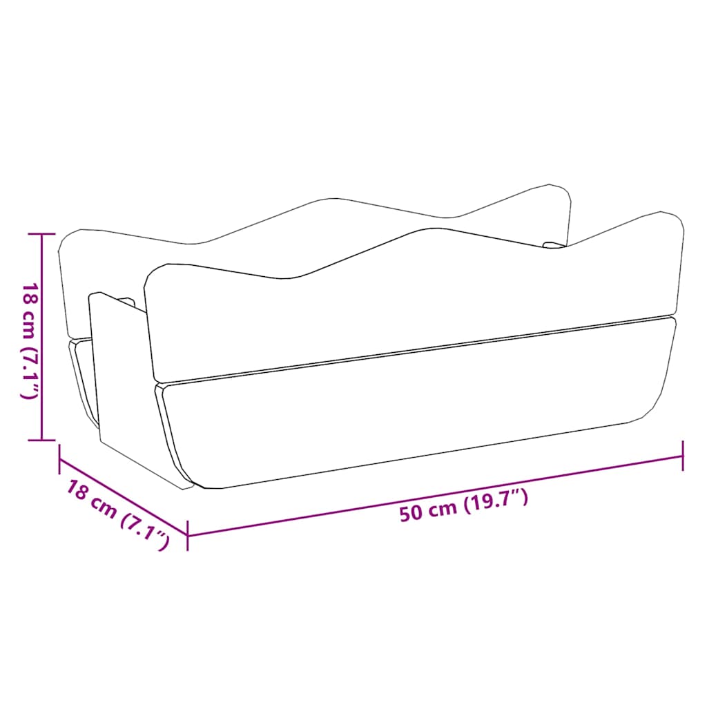 Letto Rialzato da Giardino 50x18x18 cm Legno di Pino Impregnato - homemem39