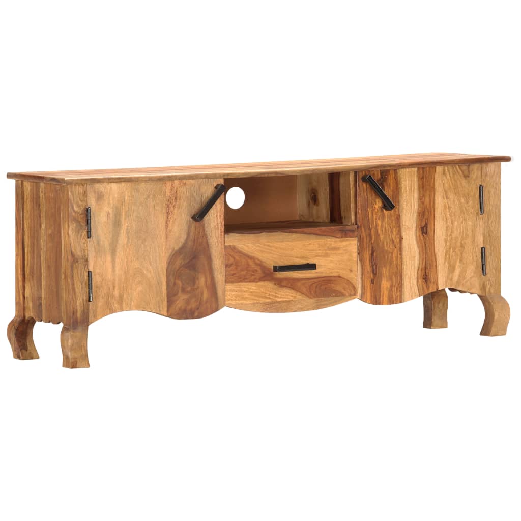 Mobile Porta TV 115x30x42 cm in Legno Massello - homemem39