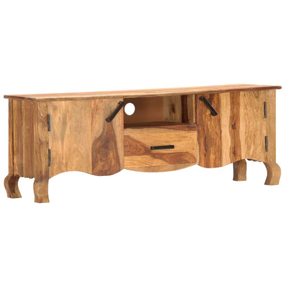 Mobile Porta TV 115x30x42 cm in Legno Massello - homemem39