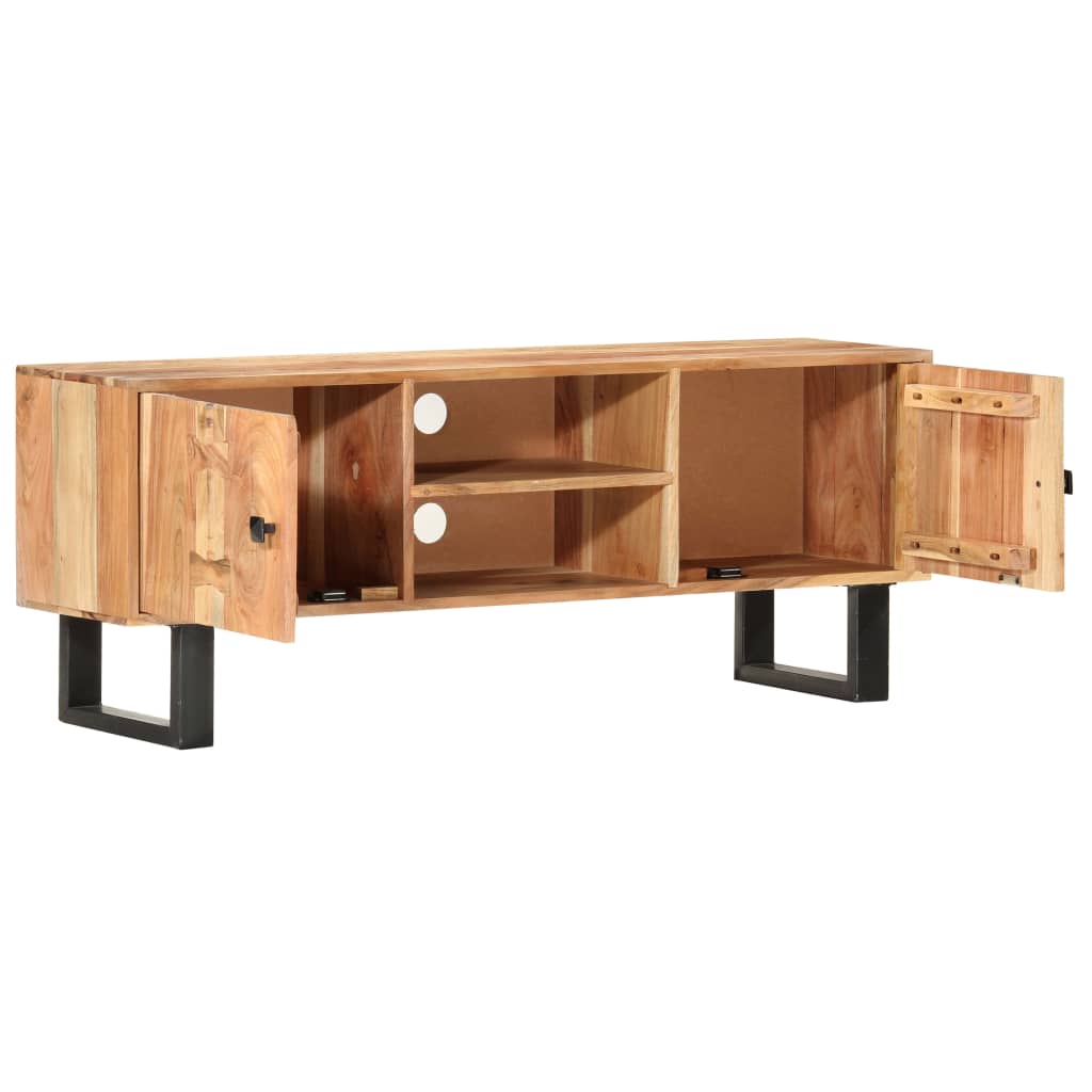 Mobile Porta TV 118x30x45 cm in Legno Massello di Acacia | homemem39