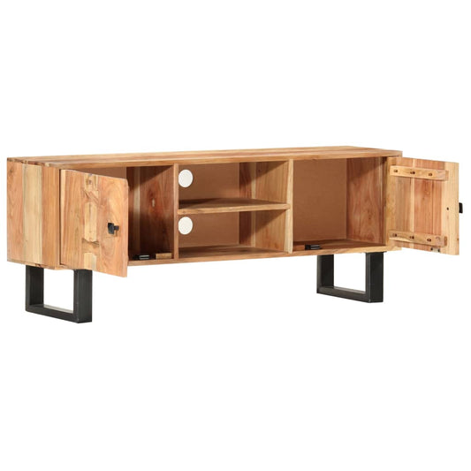 Mobile Porta TV 118x30x45 cm in Legno Massello di Acacia | homemem39