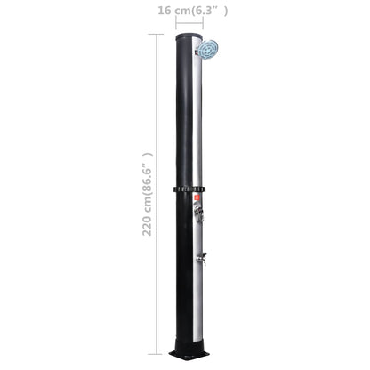 Outdoor Doccia Solare da Giardino con Soffione e Rubinetto 40 L - homemem39