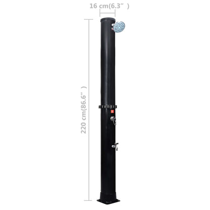 Outdoor Doccia Solare da Giardino con Soffione e Rubinetto 40 L - homemem39