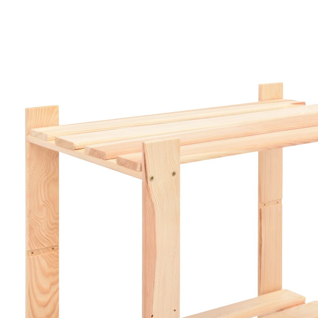 Scaffali a 3 Livelli 3 pz 80x38x90 cm Massello Pino 150 kg | homemem39