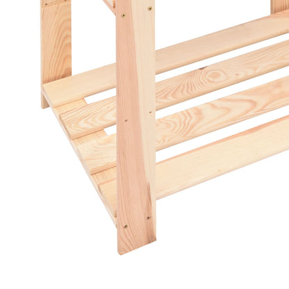 Scaffali a 3 Livelli 5 pz 80x38x90 cm in Massello Pino 150 kg | homemem39