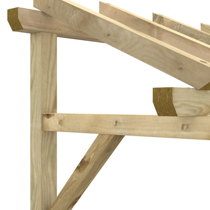 Tettoia per Porta d'Ingresso 150x100x100 cm in Legno di Pino - homemem39