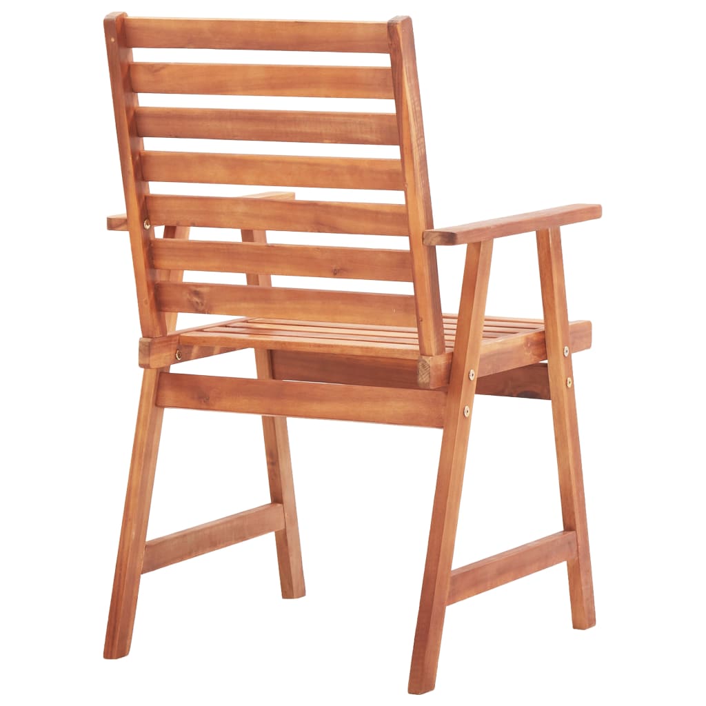 Outdoor Dining Chairs 4 pcs in Solid Acacia Wood
