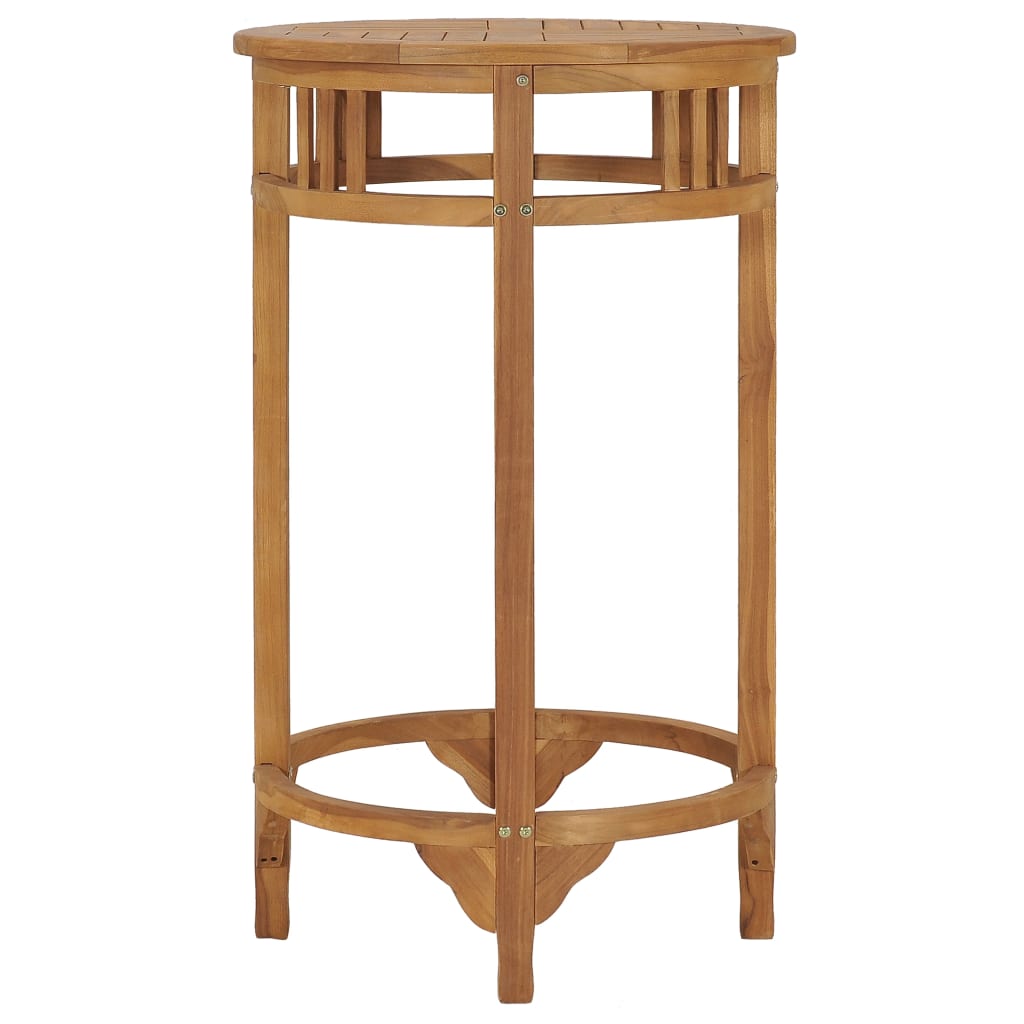 Tavolino da Bar Ø 60 cm in Legno Massello di Teak | homemem39