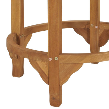 Tavolino da Bar Ø 60 cm in Legno Massello di Teak | homemem39