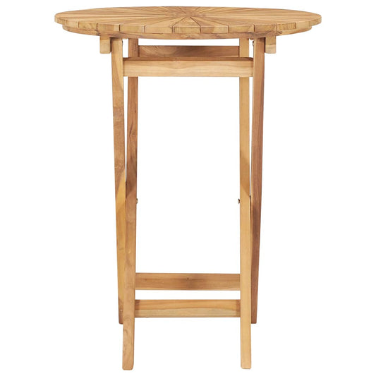 Tavolo da Giardino Pieghevole Ø  60 cm Legno Massello di Teak | homemem39