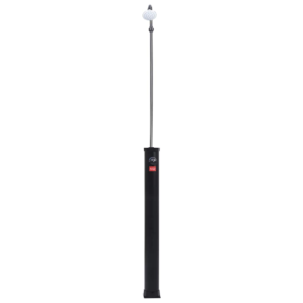 Doccia Solare da Giardino Nera 215 cm 8 L