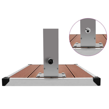 Doccia da Esterno con Piatto in WPC Acciaio Inossidabile