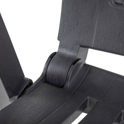 Reclining Garden Chairs 2 pcs in Anthracite Plastic