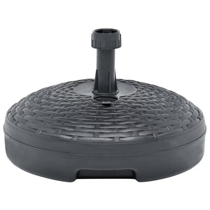 Base Ombrellone Sabbia/Acqua 20L Antracite Rattan in Plastica - homemem39