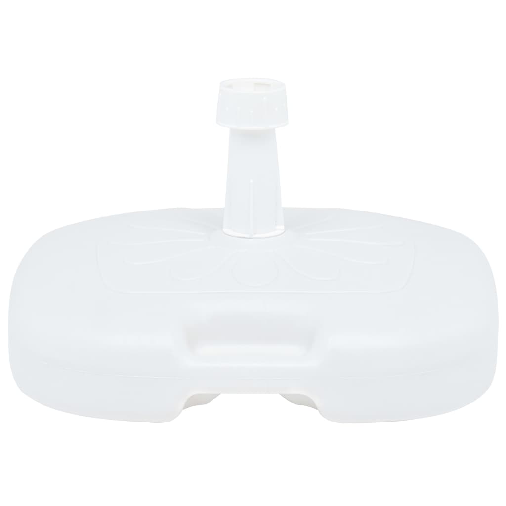 Base Ombrellone Riempibile con Sabbia/Acqua 16L Bianca Plastica | homemem39