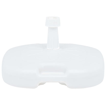 Base Ombrellone Riempibile con Sabbia/Acqua 16L Bianca Plastica | homemem39