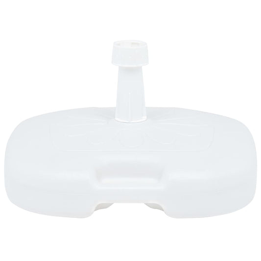 Base Ombrellone Riempibile con Sabbia/Acqua 16L Bianca Plastica | homemem39