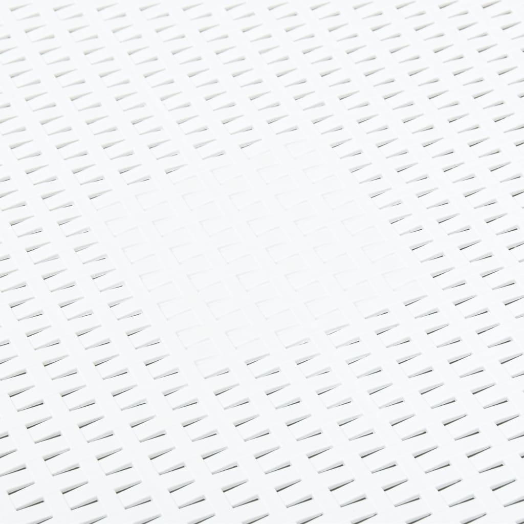 Tavolino Bianco 54x54x36,5 cm in Plastica - homemem39