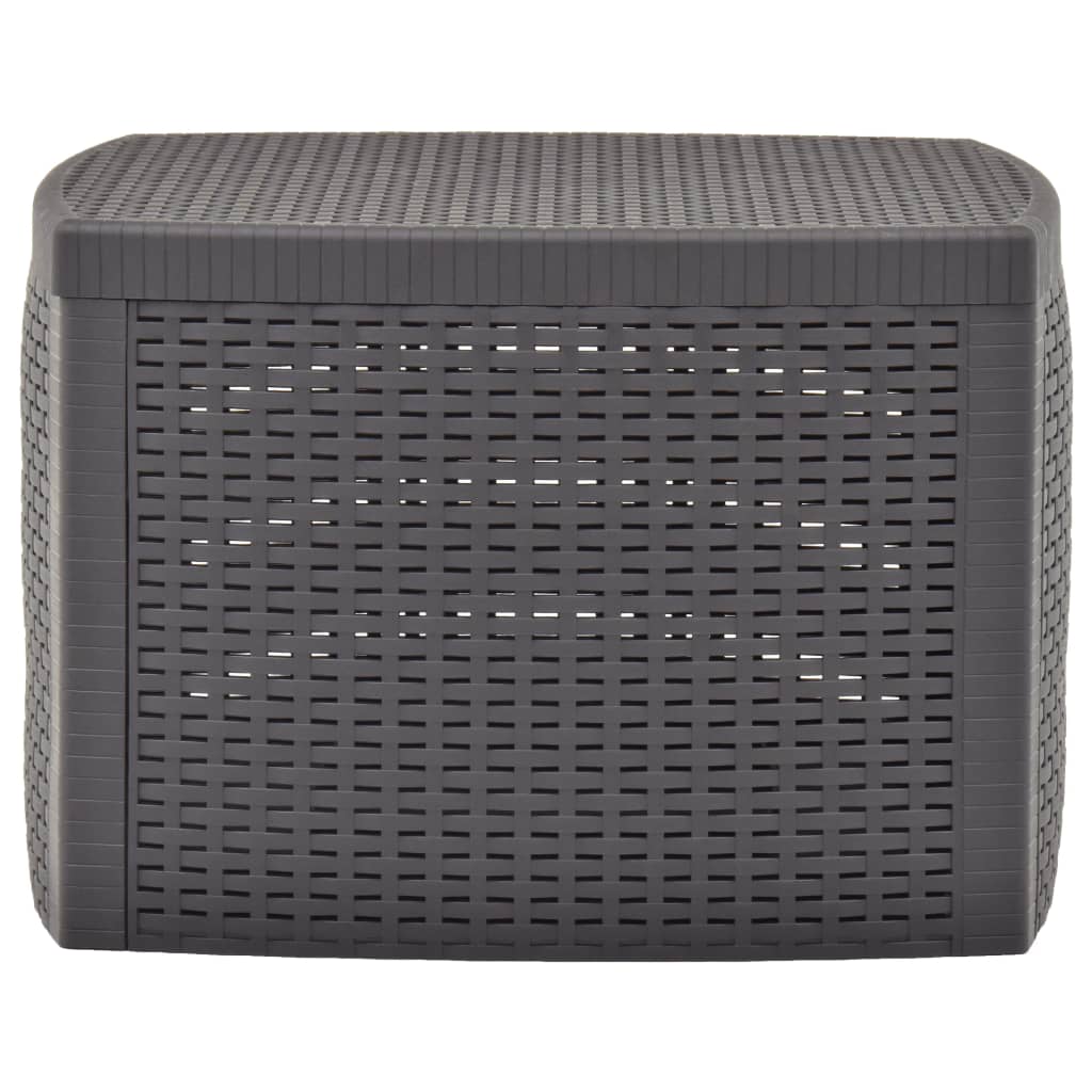 Tavolino di Servizio Colore Caffè 54x54x36,5 cm in Plastica | homemem39