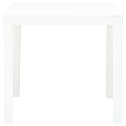 Tavolo da Giardino Bianco 78x78x72 cm in Plastica - homemem39