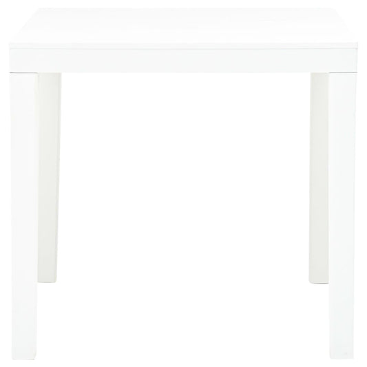 Tavolo da Giardino Bianco 78x78x72 cm in Plastica - homemem39