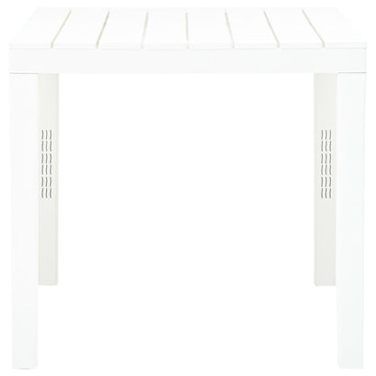 Tavolo da Giardino Bianco 78x78x72 cm in Plastica - homemem39