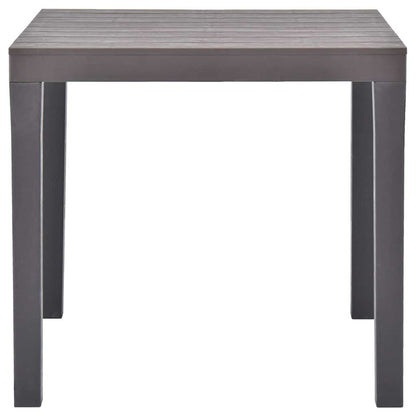 Tavolo da Giardino Mocca 78x78x72 cm in Plastica | homemem39