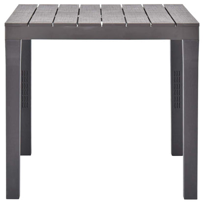 Tavolo da Giardino Mocca 78x78x72 cm in Plastica | homemem39