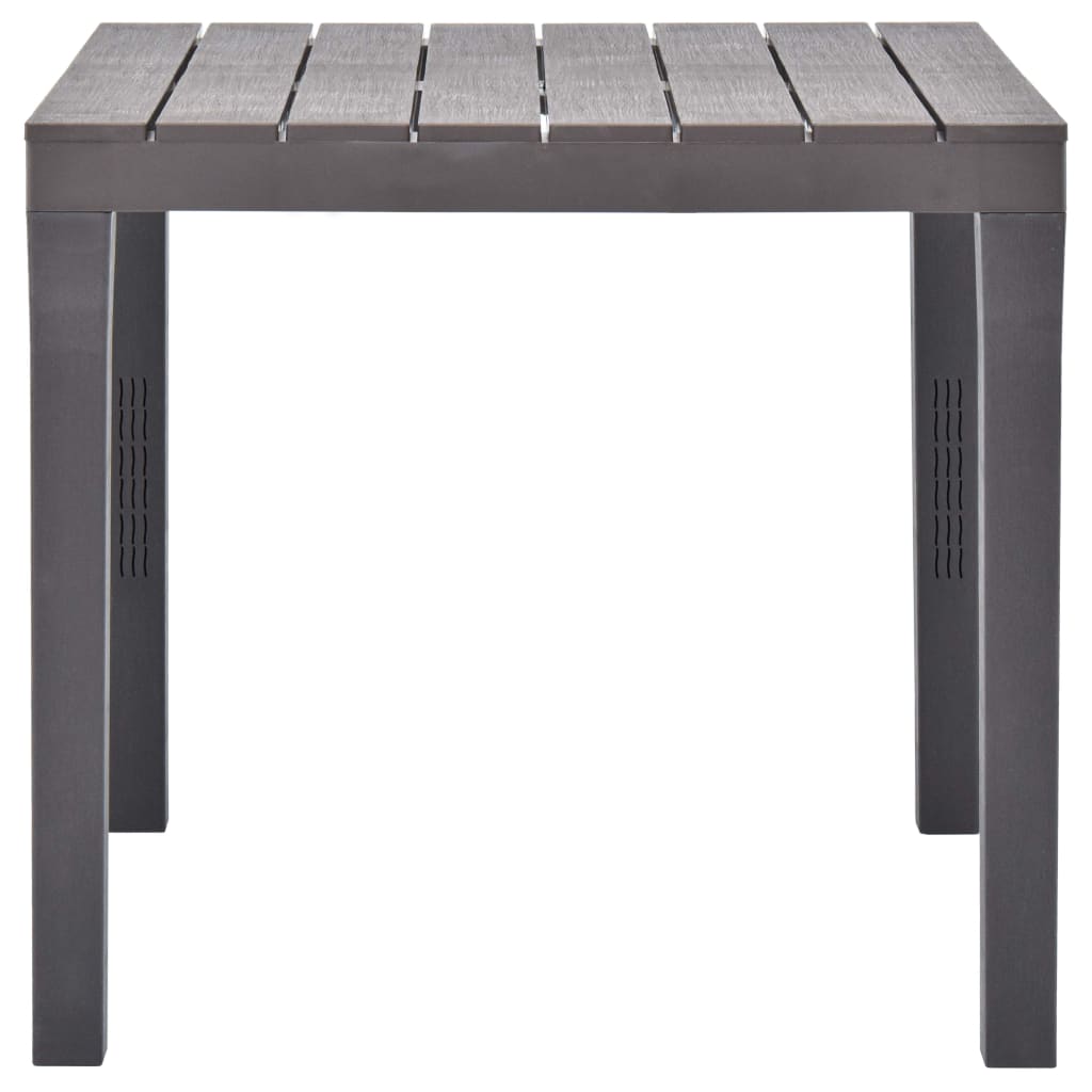 Tavolo da Giardino Mocca 78x78x72 cm in Plastica - homemem39