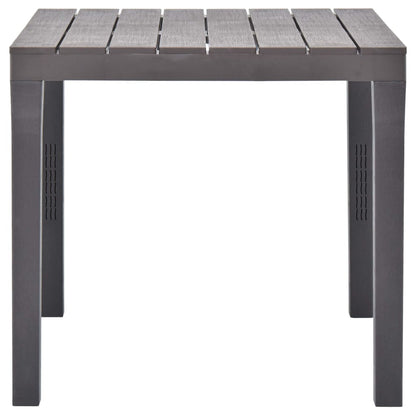 Tavolo da Giardino Mocca 78x78x72 cm in Plastica - homemem39