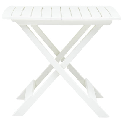 Tavolo da Giardino Bianco 79x72x70 cm Plastica - homemem39