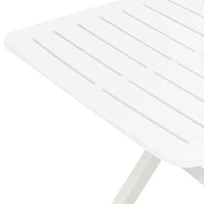 Tavolo da Giardino Bianco 79x72x70 cm Plastica - homemem39
